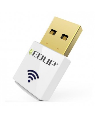 EDUP EP-AC1619 Dual Band USB WiFi Adapter 2.4GHz 5.8GHz Dual Band 802.11AC 600Mbps Wireless Mini WiFi Adapter - White