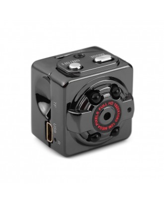 SQ8 Mini Car Video Recorder Full HD Sports DV Camera 1080P Night Vision Car DVR Loop-cycle Recording Motion Detection - Black