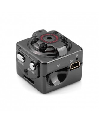 SQ8 Mini Car Video Recorder Full HD Sports DV Camera 1080P Night Vision Car DVR Loop-cycle Recording Motion Detection - Black