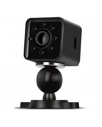 Quelima SQ13 Mini Car DVR 1080P HD Sports DV Camera Night Vision With 8 IR Lights 155 Degrees FOV Angle - Black