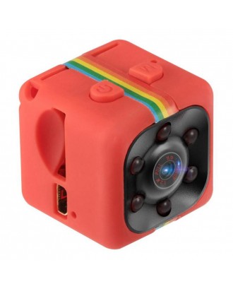 Quelima SQ11 Mini DV Camera HD 1080P Night Vision Wide Angle DV Motion Recorder - Red