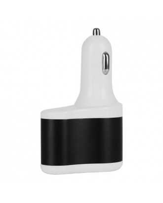 EC900 Dual USB Port Car Charger Bluetooth FM Transmitter Handsfree Car Charger Cigarette Lighter - Black