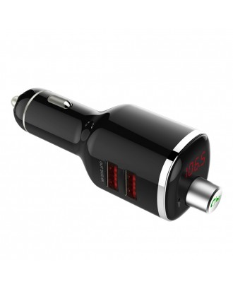 Earldom BC23 Dual USB Car Charger Bluetooth Handsfree Call FM Transmitter Car MP3 Player - Black