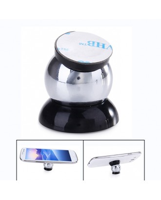SX-001 360 Degrees Rotating Vehicle General Magnetic Phone Mount Holder - Black + Silver