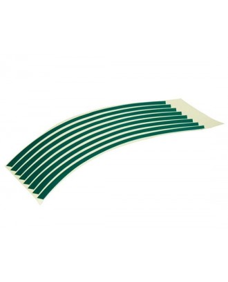 Striped Reflective Sticker for Car Wheels - Green