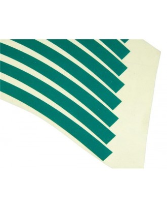 Striped Reflective Sticker for Car Wheels - Green